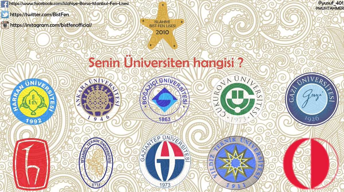BistFen's tweet photo. Senin üniversiten hangisi ? http://t.co/CQuvwKyr9q