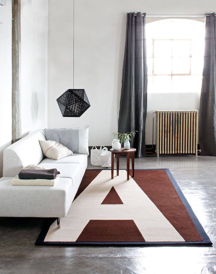 Wat vind jij van dit #vloerkleed op maat met #sportieve #typografie?