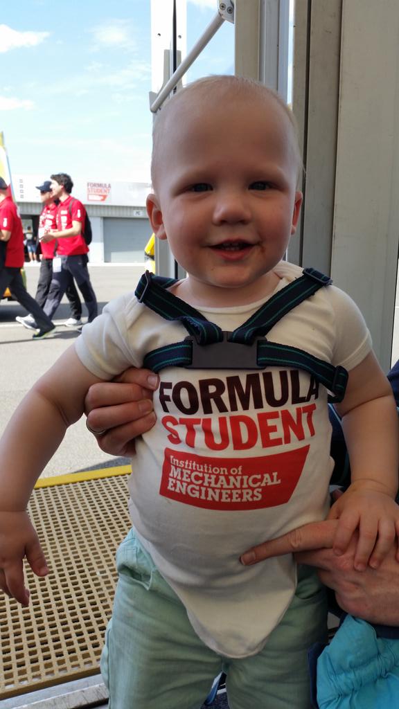 Grezztweets's tweet photo. Winning @FormulaStudent is all about the preparation, and this little guy is starting early. #FS2015 #FormulaBaby http://t.co/OKxPUgih69
