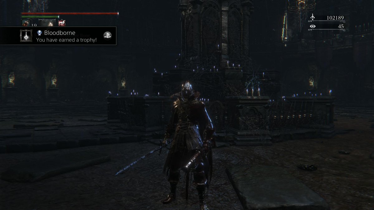 RealBatguy's tweet image. The end of #bloodborne. Now I can get back to playing games for relaxation again.