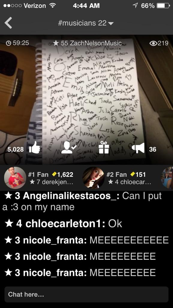 SamanhaG's tweet photo. I took a lot. Like 20 screenshots. #oops #nelsinger @ZachNelsonMusic ❤️❤️❤️ http://t.co/bJxKt9CHYU