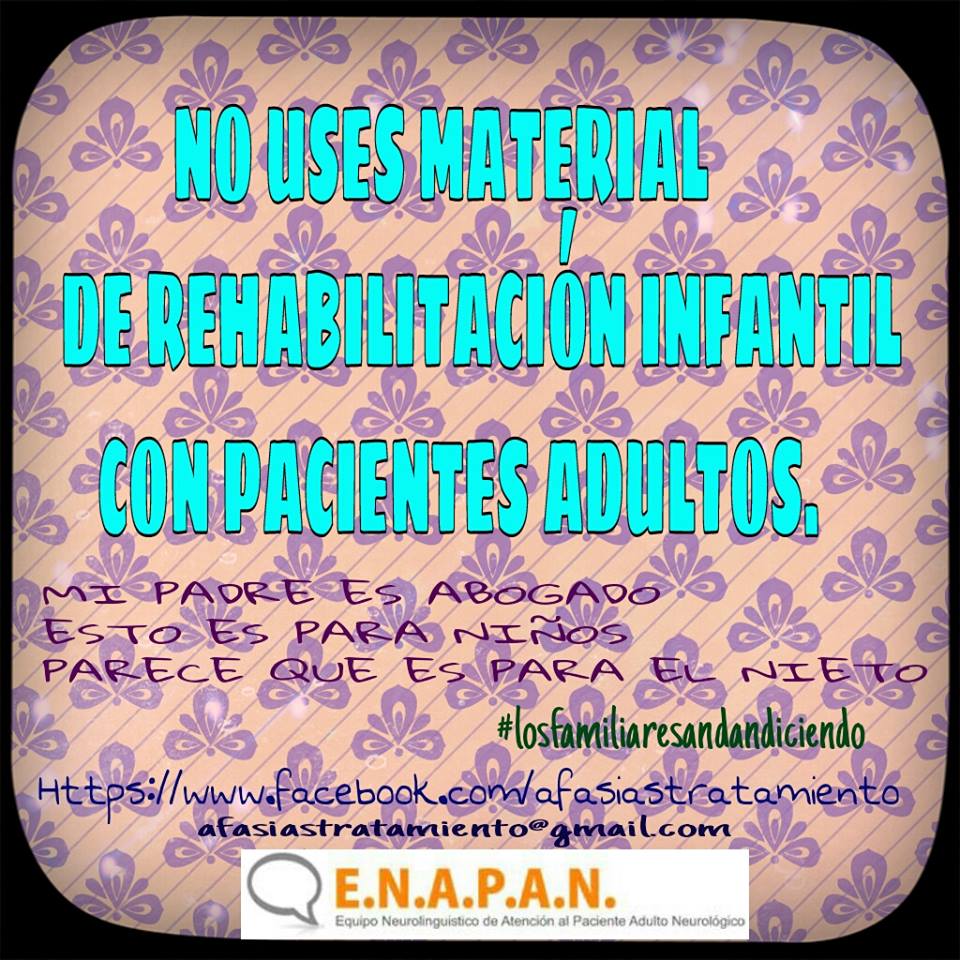 ENAPAN_'s tweet image. #afasia #disartria #demencia 
Los familiares andan diciendo acerca de los recursos para su intervención.
