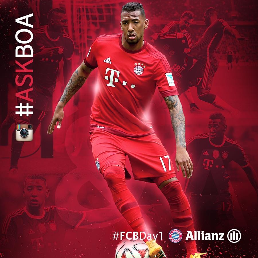 FCBayern's tweet photo. Wir suchen auf @instagram eure VIDEO-Frage an @JB17Official! Also: Handy raus, Frage stellen & mit #askBoa hochladen. http://t.co/eOnbKyPR2K
