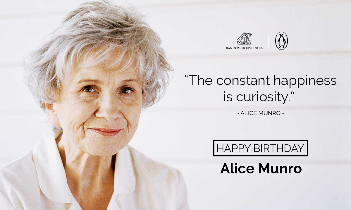 Wishing Nobel Laureate Alice Munro a very Happy Birthday! 