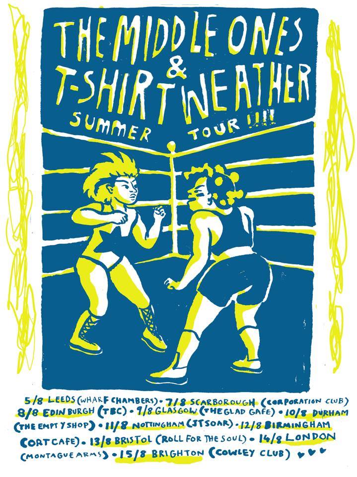 We are going on a big tourrrrrrrrrr with @gotshirtweather this August so @RobbinsRose made us this awesome poster YES