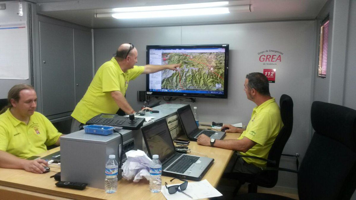 E112Andalucia's tweet photo. El PMA en #IFQuesada constituye un elemento esencial para el seguimiento y control de las actuaciones de emergencia http://t.co/PfOoDQgdIU