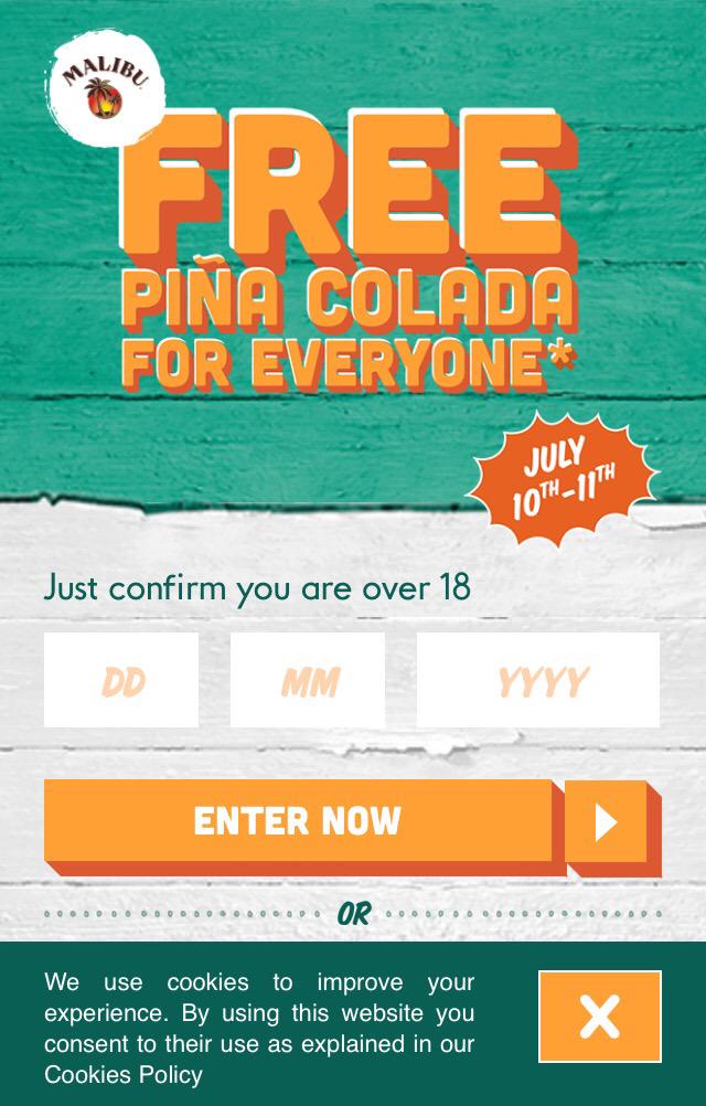 BeAtOne_RG's tweet image. Come in for your free piña now pinacoladaday.co.uk #PinaColadaDay #pinacoladasforeveryone