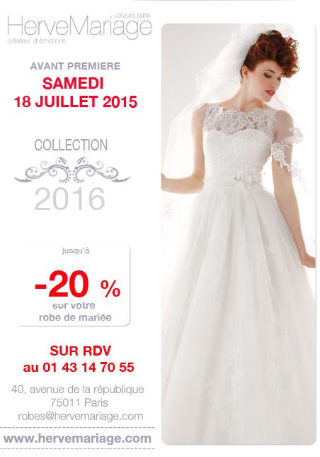 AVANT PREMIERE jusuq 'à - 20% sur votre robe de mariée
01 43 14 70 55 pour prendre RDV 
Boutique parisienne