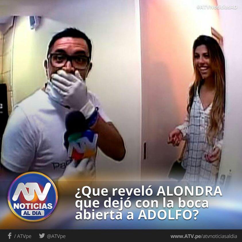 ¿Qué reveló @Alondra_gms que dejó así a <a href="/adolfobolivar4/">Adolfo Bolivar</a>?, en breve un adelanto de la entrevista de #ATVNoticiasFDS!