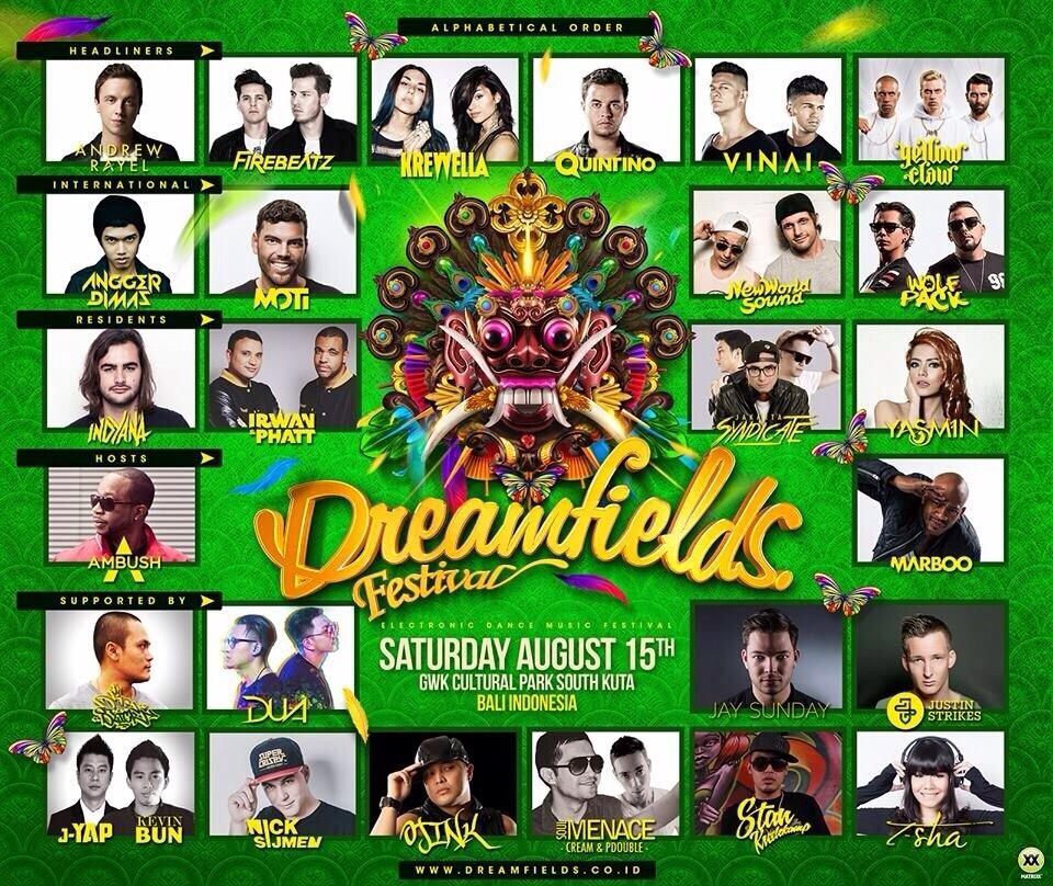 Regular tickets are selling fast! Secure yours now at dreamfields.co.id/buy-tickets/ #DreamfieldsBali2015