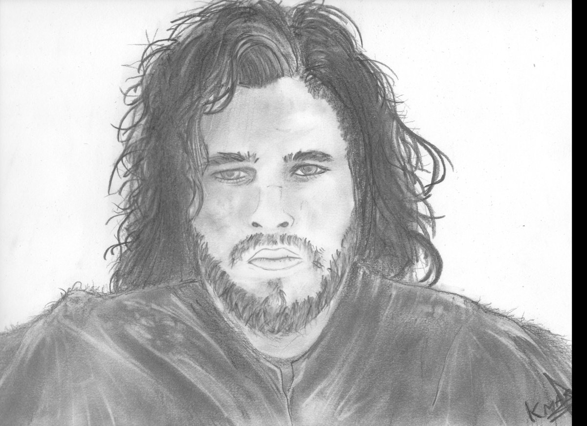 Je me remet au dessin fait à la main ! 
#forthewatch #JonSnow  #GameofThrones