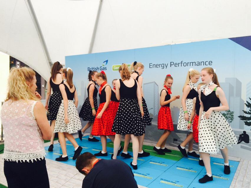 MonSchGirls's tweet image. Last minute rehearsals in the @BritishGas #Pavegen Dome!