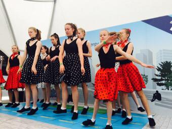 MonSchGirls's tweet image. Last minute rehearsals in the @BritishGas #Pavegen Dome!
