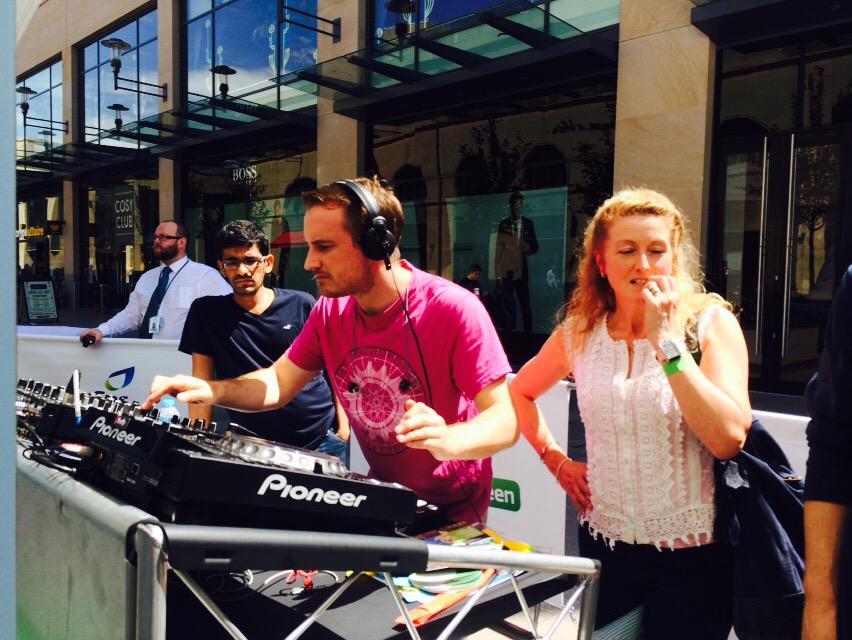 MonSchGirls's tweet image. Last minute rehearsals in the @BritishGas #Pavegen Dome!