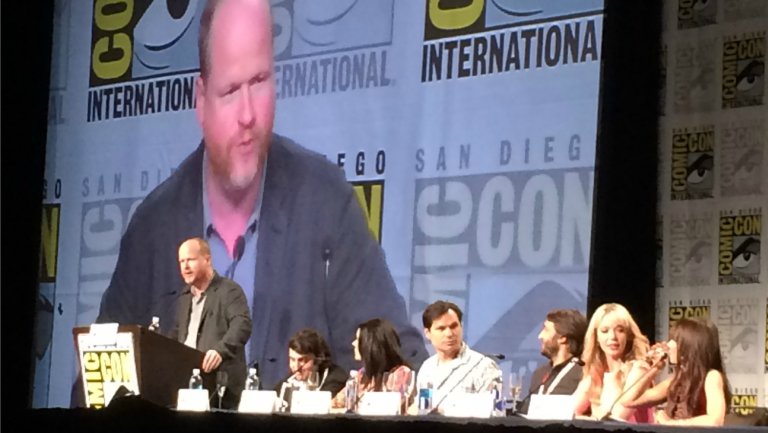 THR's tweet photo. #SDCC: Joss Whedon Takes Shots at Donald Trump, Paula Deen http://t.co/Qv3nPm9h47 http://t.co/l0NkLynSSF