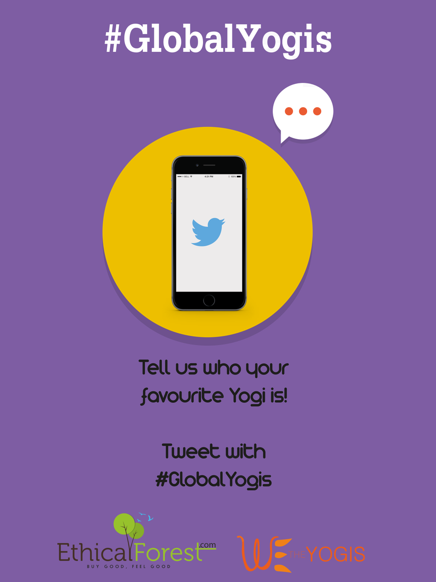 wetheyogis's tweet photo. Starting today we will be sharing our favourite #GlobalYogis, tell us who your favourite yogi is #yoga @ethicalforest http://t.co/CcepsIEH1E