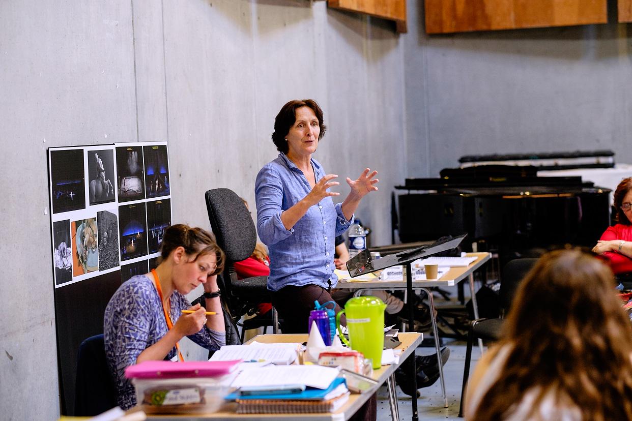 Happy birthday to Fiona Shaw, pictured here in rehearsals for her acclaimed 