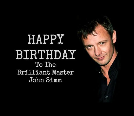 Sending out big Happy Birthday Wishes to the amazing John Simm (aka The Master)  