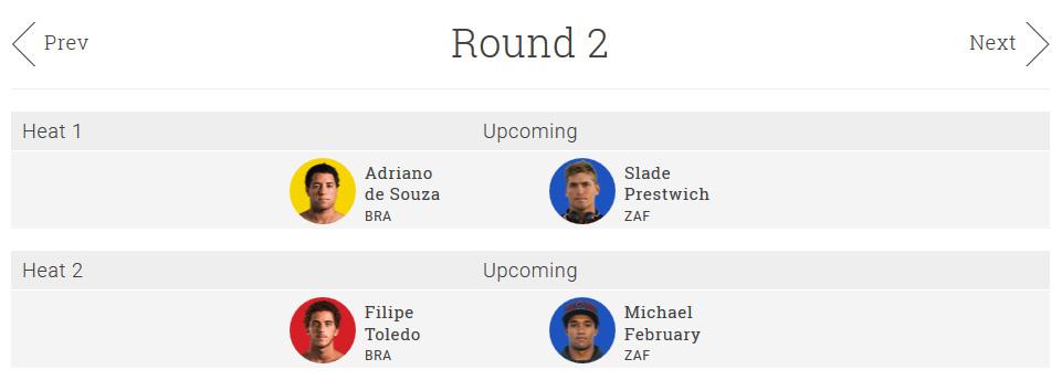 Round 2 tomorrow morning looking rough for our boys... eish. #JBayOpen