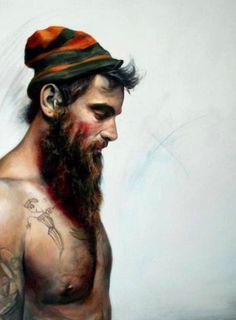 StrippedBeards's tweet photo. Artistic #beard on the loose! http://t.co/d4O9DbAf6W
