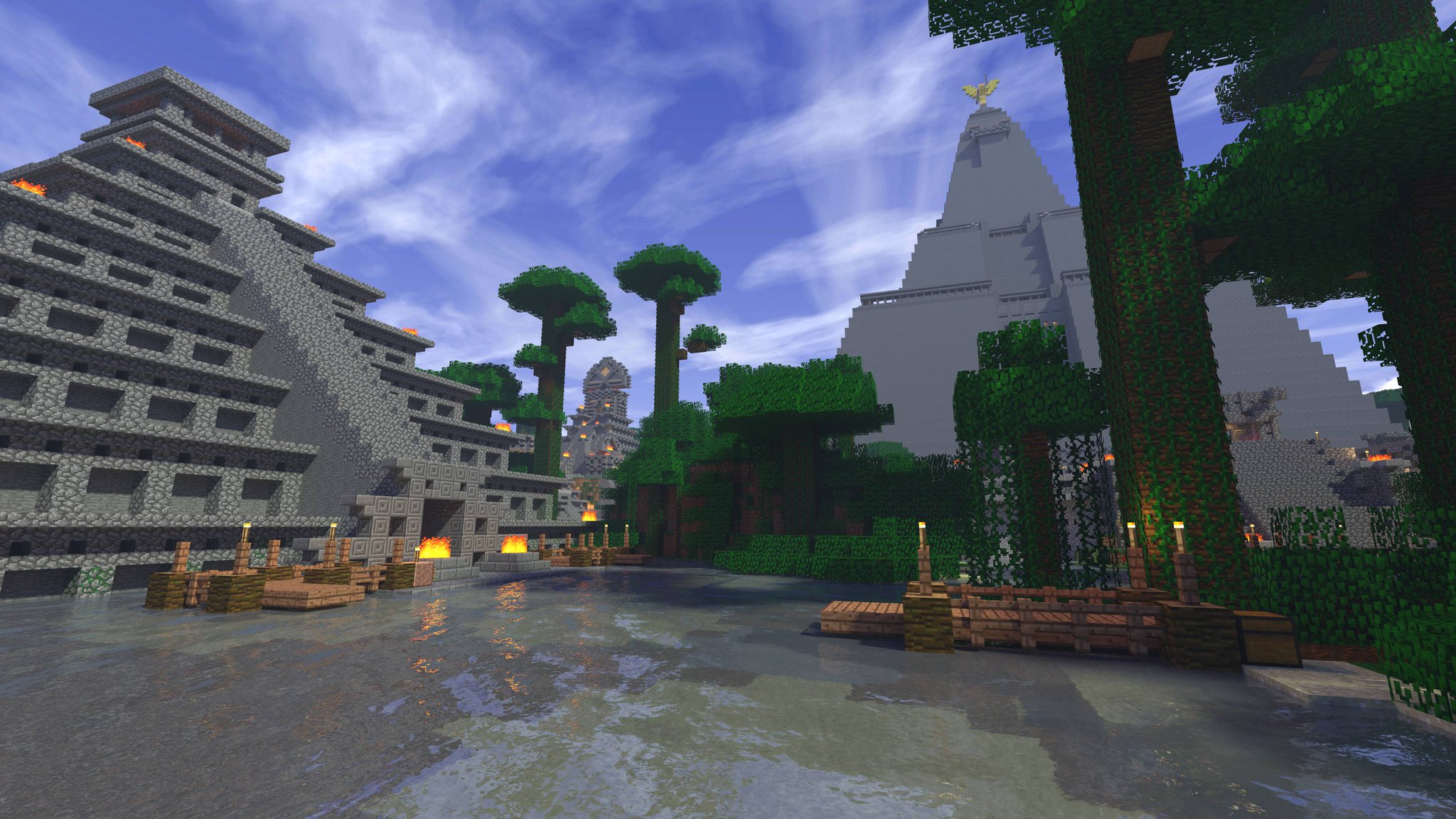 Minecraft Creations Cool Jungle Pyramid In Minecraft Http T Co 4marzogf