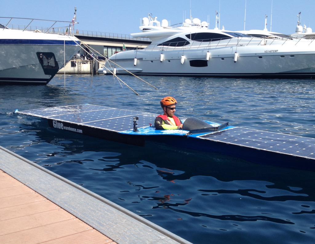 sgsolarboat's tweet image. We've completed our 2nd run of the slalom course. #solar boat @solar1races