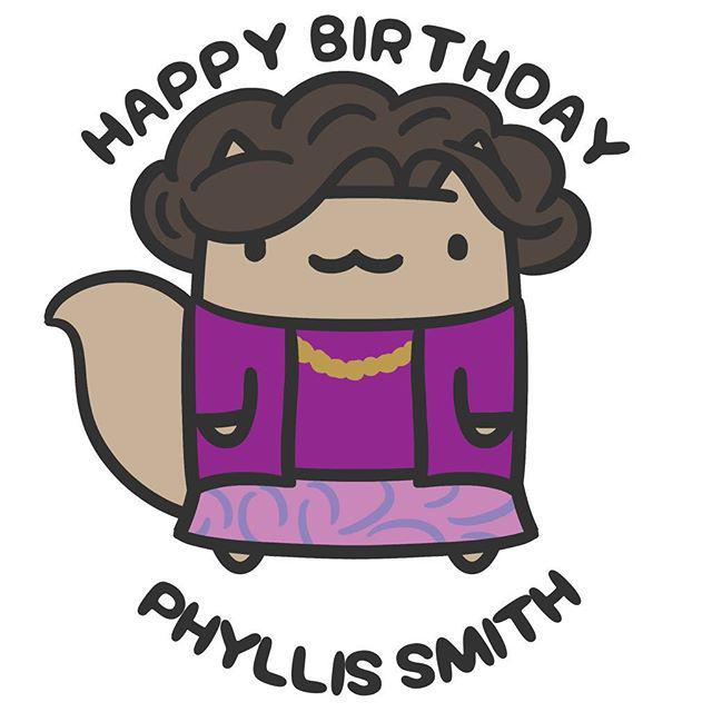 Happy Birthday, Phyllis Smith! I was going to draw her as Sadness from Inside Out, but I h 