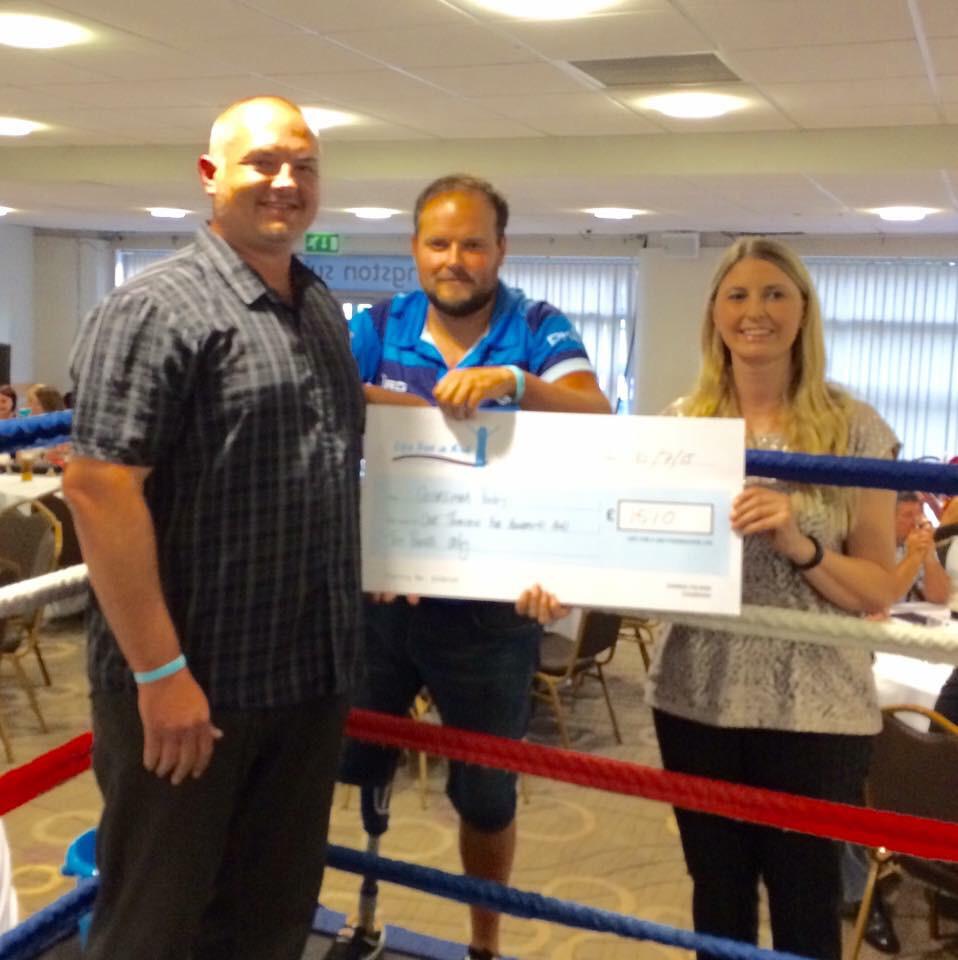 Spacedpromotion's tweet photo. £1510 presented to Georgiana from the Cocktail Party. 
£2813 to Elisha and Ellis Netherton http://t.co/fOoxYlahAr