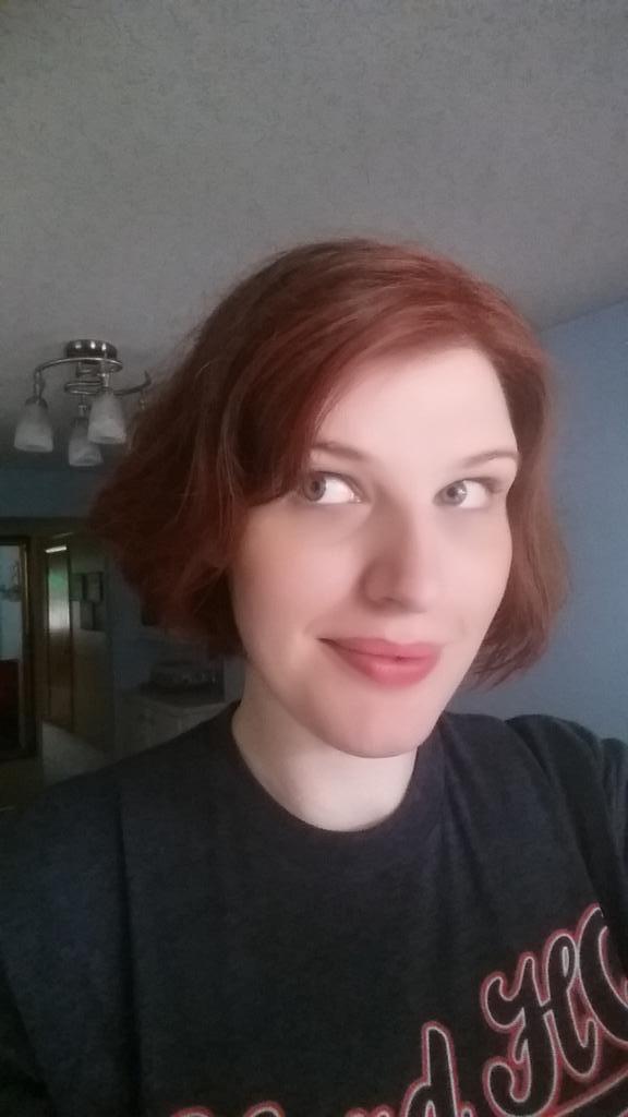 MsKatieHughes's tweet image. The temporary return of redhead Katie! SDCC inspired a cosplay mood, so it is a #NerdOutpost weekend exclusive!