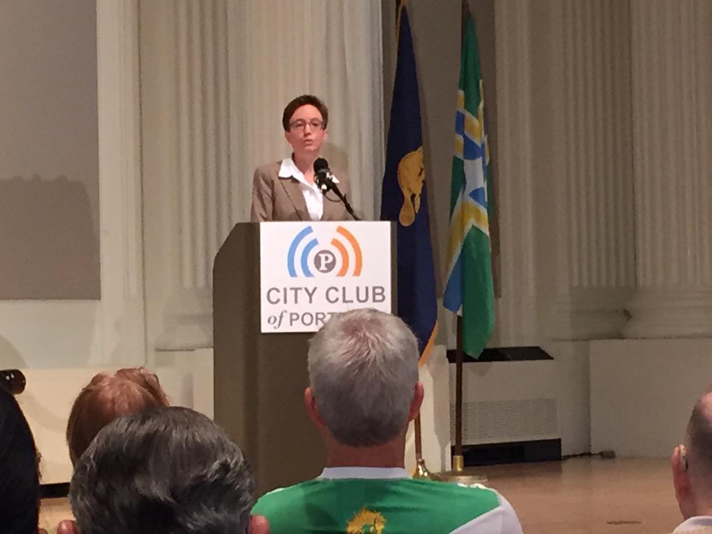 WelcomeHomeOrg's tweet image. Speaker @TinaKotek at @PDXCityClub on successes in equity this session. 4 wins, 1 loss: IZ. Commits to IZ in &apos;16.