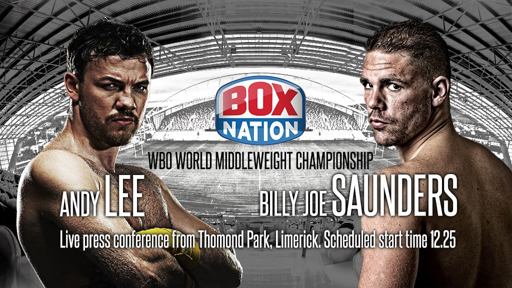 Queensberry's tweet image. We're airing the presser for @AndyLeeBoxing &amp;amp; @bjsaunders_ LIVE &amp;amp; for FREE on boxnation.com on Tuesday!