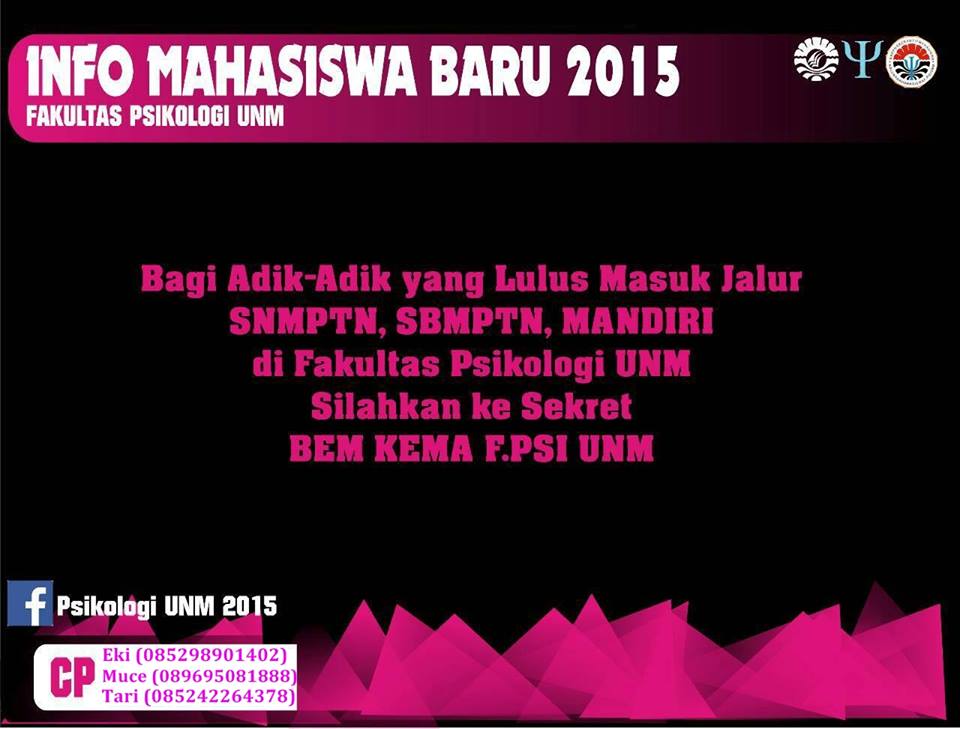 Psikologi UNM 2015 tweet media