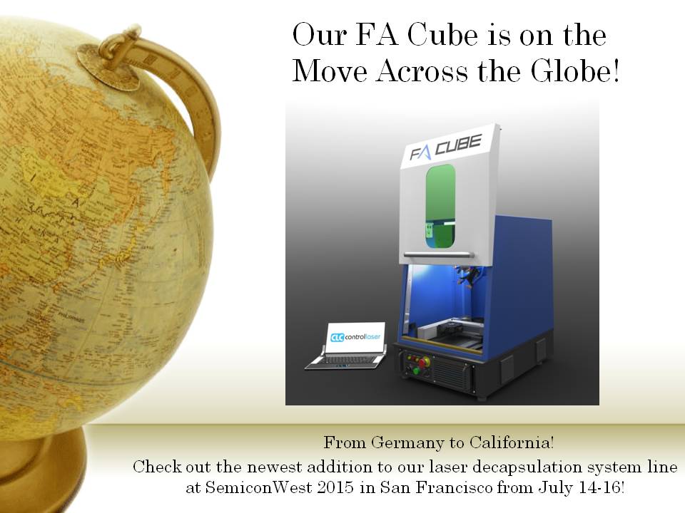 ControlLaser's tweet photo. Counting down to #SemiconWest! Stop by for an introduction to our #FACube & #InstaMark! http://t.co/smdkqyllDh