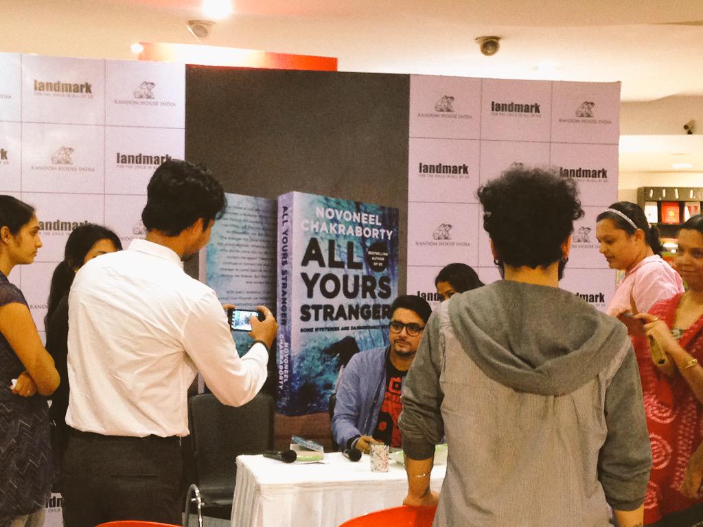 SeepGulati's tweet photo. @novoxeno Delighted to meet you in person.Looking forward to read #AllYoursStranger tonight.Waited so long for this. http://t.co/N5SHTHICfx