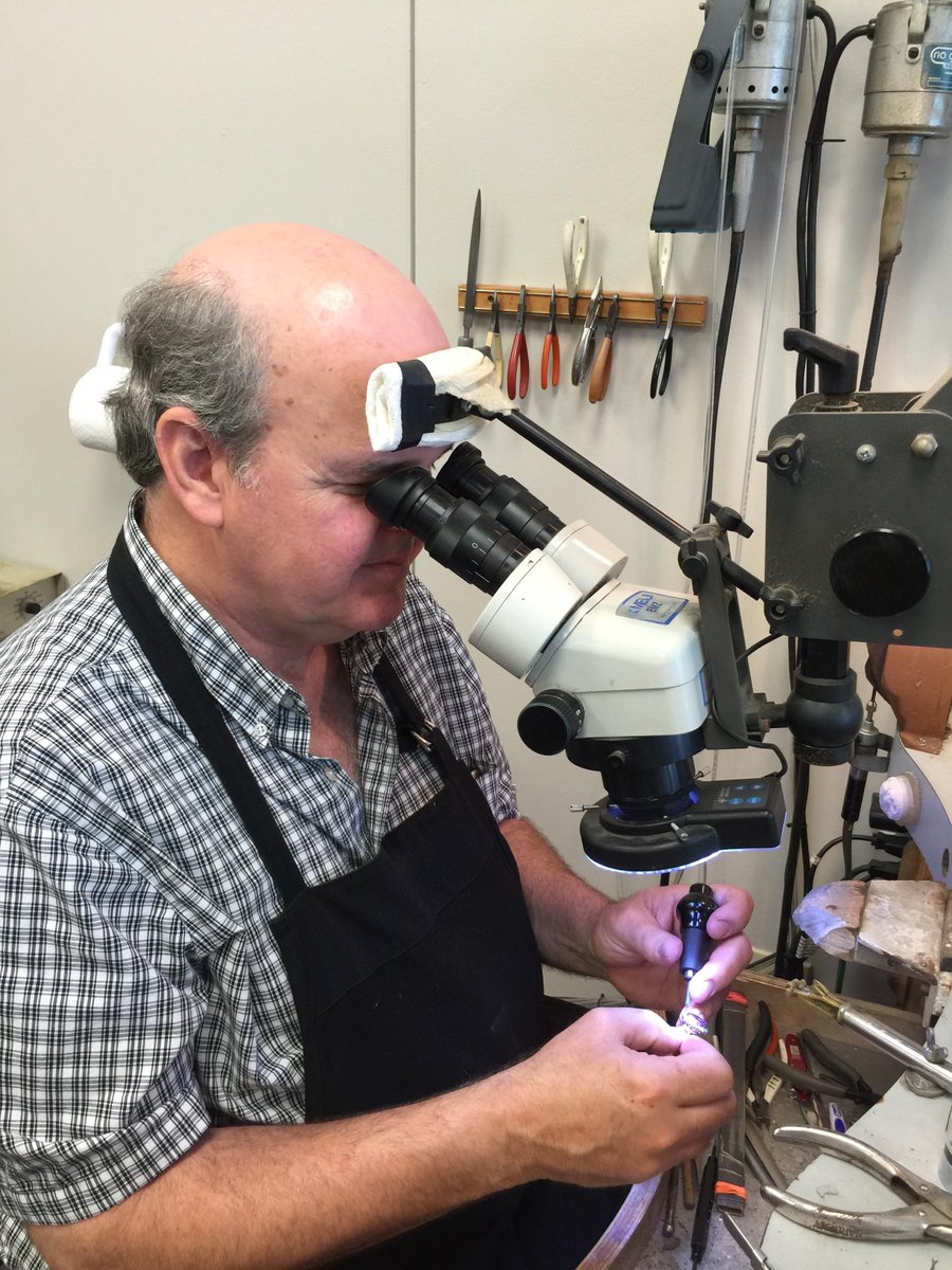 ProJeweler's tweet photo. Our Master Jeweler @ProJeweler hard at work for over 36 years!!!!
#customjewelry #jewelrydesigner http://t.co/cJrVTfWEFd