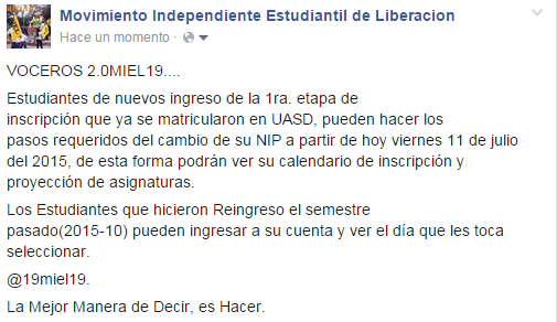 19Miel19's tweet photo. #UASD .@UniversidadUASD .@Olivervalen .@Jorynicolas .@jose01_miguel .@Osiel_Medina .@MartinezKermin. http://t.co/pP4NzSUeNM