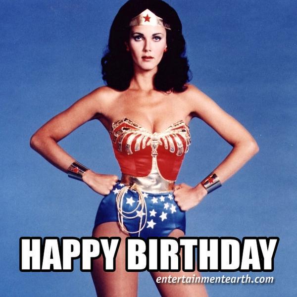 Happy 64th Birthday to Lynda Carter of Wonder Woman ! Shop Collectibles:  
