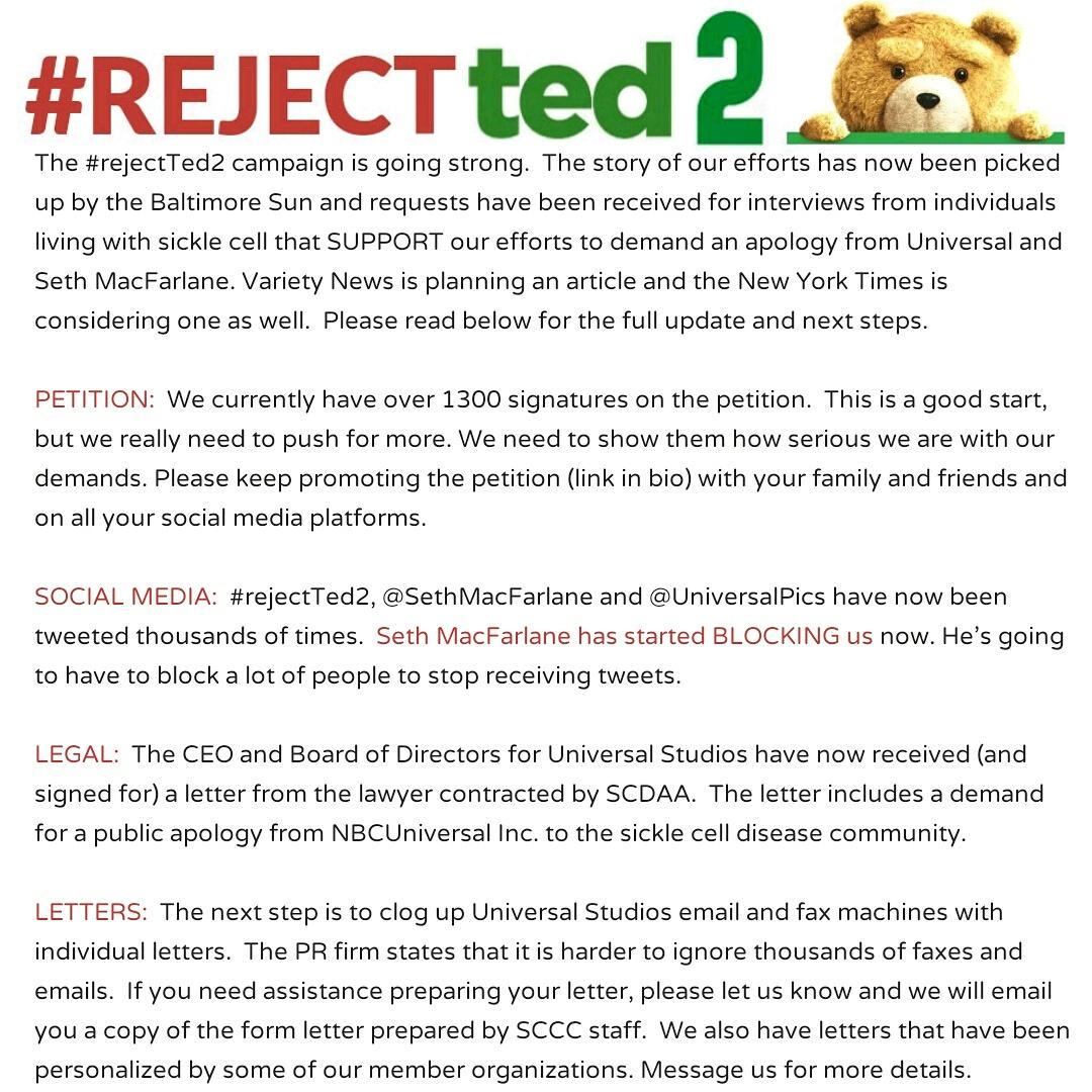 sicklecell101's tweet photo. #rejectTED2! #Sicklecell is not a joke! Please sign the petition for a public apology. https://t.co/ujoexzNN4D http://t.co/dH16E5I0B3