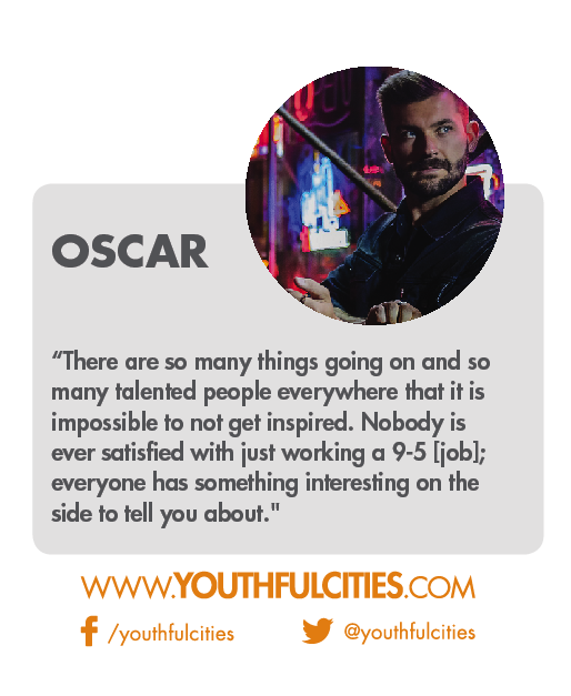 youthfulcities's tweet photo. Our #YCGS15 delegate @OscarWasTaken on the appeal of #entrepreneurship. #LatAmStartups http://t.co/quDrI2UMaQ