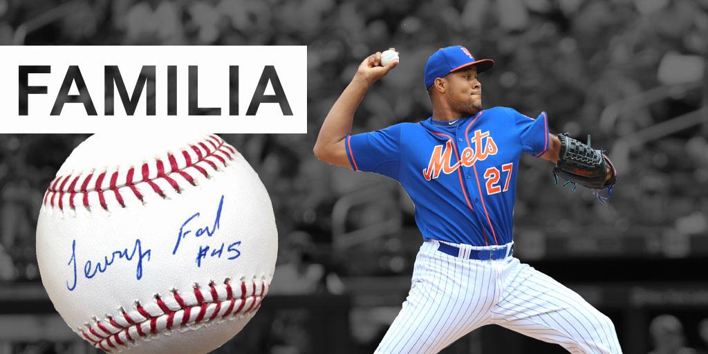 Mets's tweet image. RT to enter to win a baseball singed by Jeurys Familia!!! #VoteFamilia #VoteDozier #MetropoliTwins #Whiff