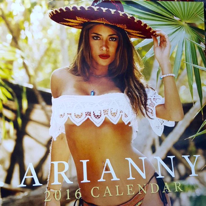 It's here ! #arianny2016 señorita calendar! Can't wait to see u all! #internationalfightWeek! #chalupa