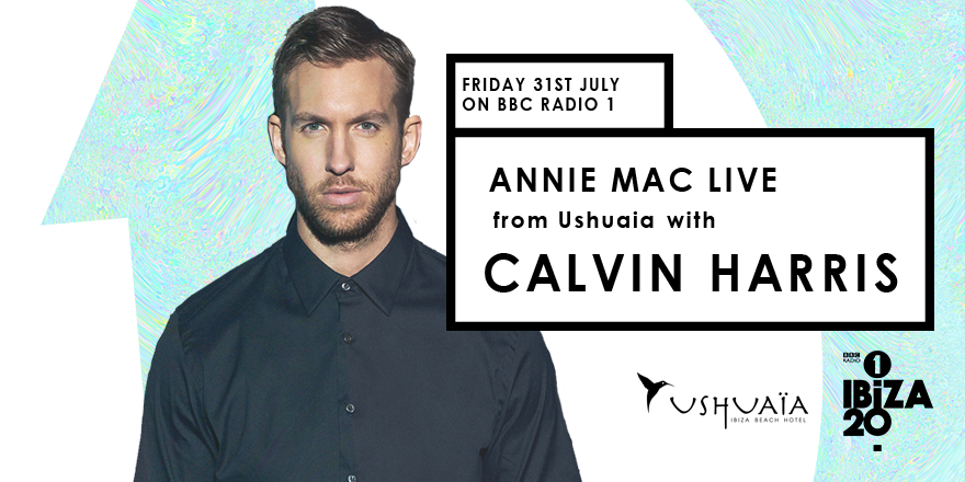 R1Dance's tweet photo. Joining @AnnieMac at @ushuaiaibiza on the 31st of July will be @CalvinHarris!

More to be announced soon! #R1Ibiza20 http://t.co/Zn3yXtqm1D
