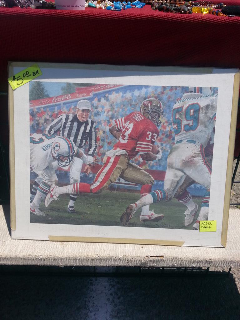 Happy Birthday to 49ers great and a living legend Roger Craig! I picked this print recently! I hope he can sign it! 
