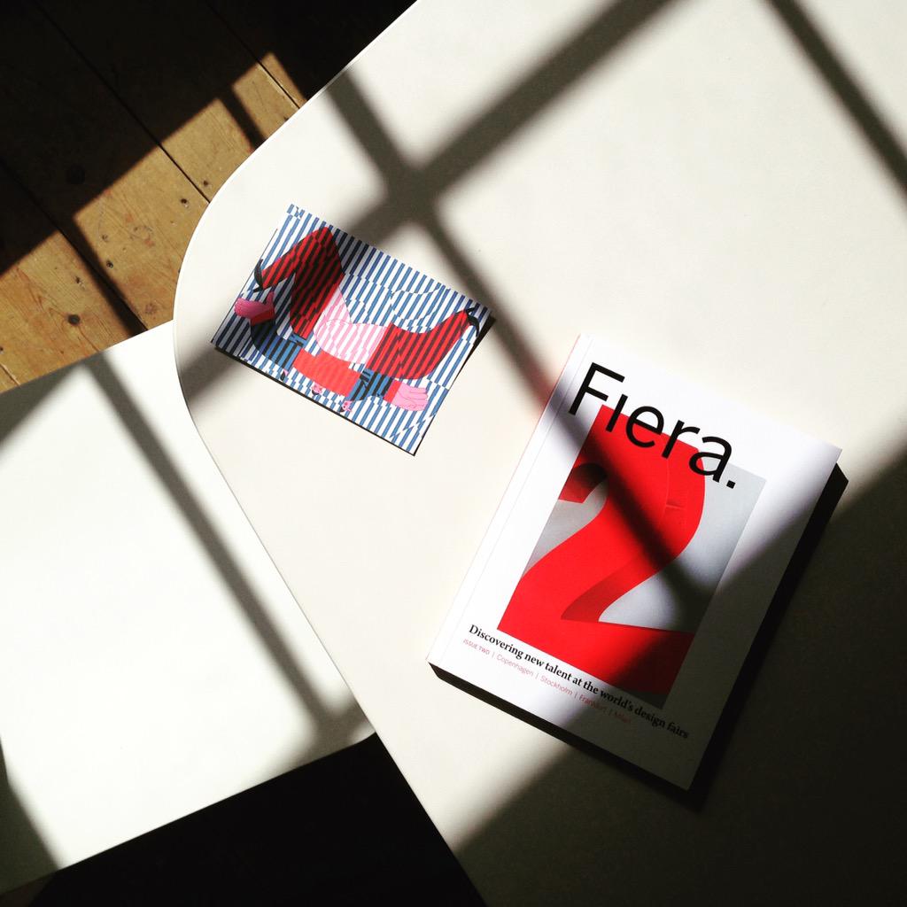 mubi's tweet photo. Our new #Vitra conference table feat. @StackMagazines delivery of @fieramagazine &amp; illustration surprise by #Zeloot 👌 http://t.co/jccZdYJoNa