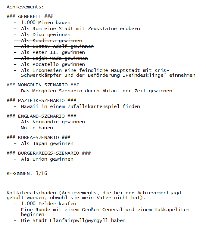 Konzakura_'s tweet image. Momentaner Stand der #Dadchallenge #CivVPapa