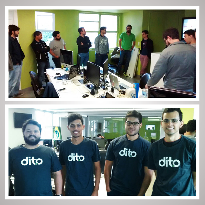 DitoCRM's tweet photo. Esta semana foi dia de dar boas vindas aos novos #FERAs do time da Dito! Tem novidade em TI, UX e Marketing! http://t.co/Y9jCvREXWW