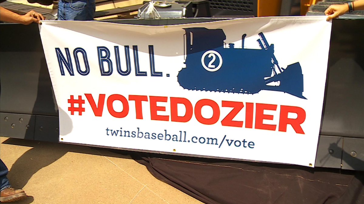 MaxJHuber's tweet image. I like the @twins and #Merica so I say #VoteDozier