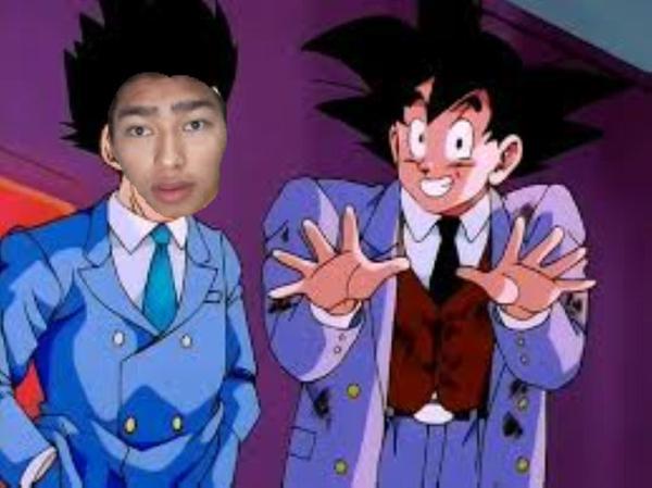 Aquí con mi amigo GOKU....Los envidiosos dirán que es Photoshop :D