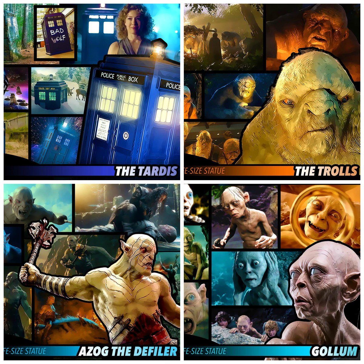 Find the Tardis and life-size statues The Trolls, Azog the Defiler, and Gollum at #SLCC15! on.fb.me/1GcoZRY