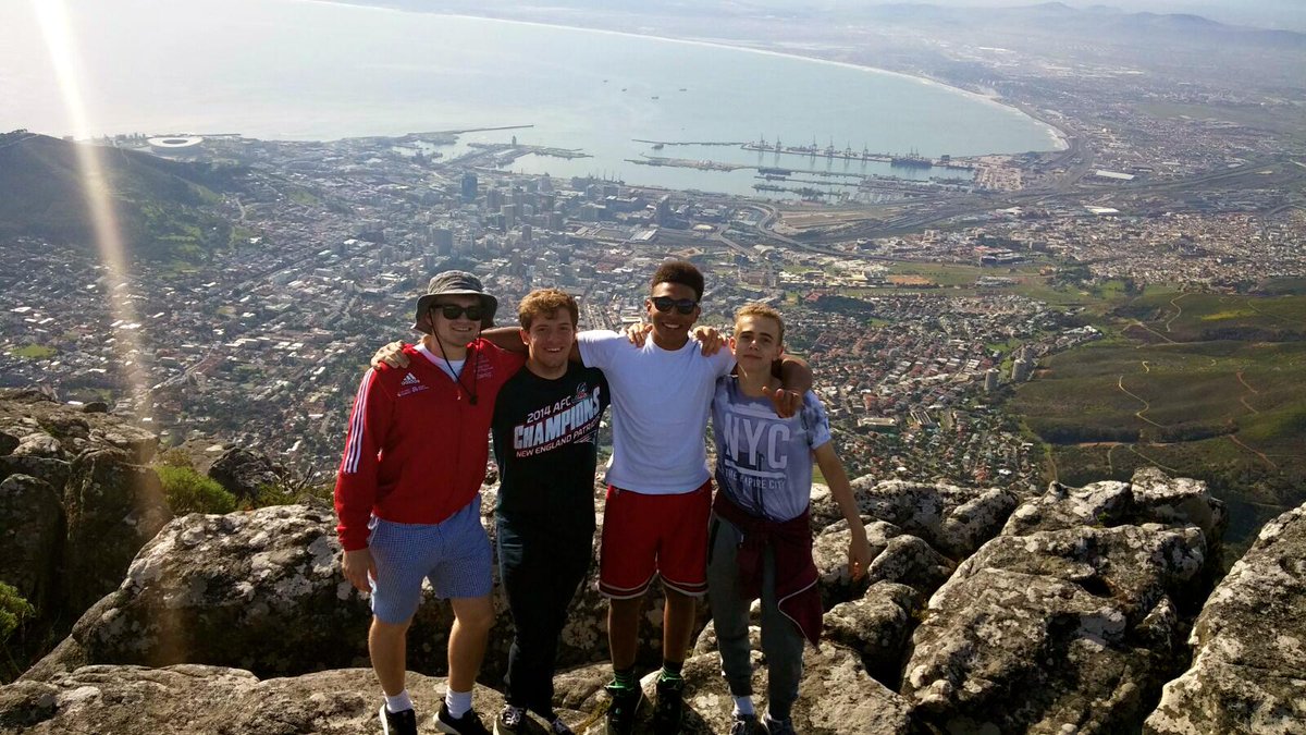 "We few, we happy few, we band of brothers..." <a href="/EnglandFencing/">England Fencing</a> Men's Junior Foil #TopOfTableMountain
